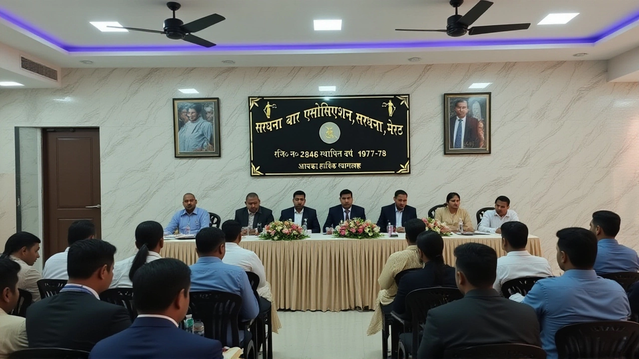 Vikram Tyagi elected Sardhana Bar President, Mohit Sharma Secretary