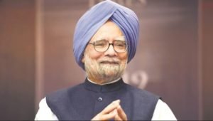 Former Prime Minister Manmohan Singh at Rajya Sabha.