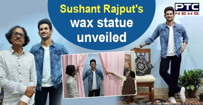 Sushant Singh Rajput Image: A wax statue of the actor made by sculptor Susanta Ray