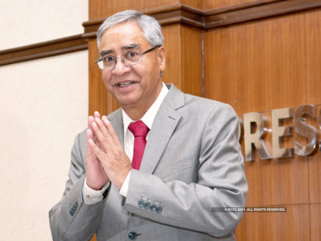 Sher Bahadur Deuba, 74, has served as the prime minister on four occasions.