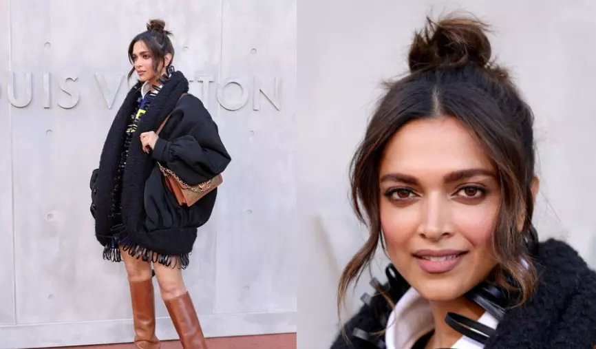 Deepika Padukone stuns in black as she makes her first appearance