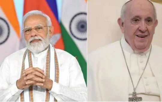 Pope Francis was hospitalised with a respiratory infection on Wednesday.