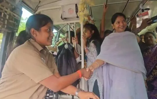 Tamil Nadu woman bus driver sacked soon after DMK MP felicitates her